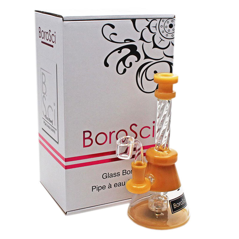 BoroSci 8" Crystal Mouthpiece Circ Perc with Banger