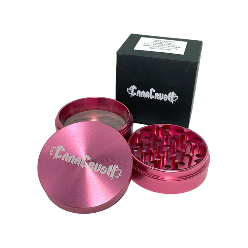 CanaCrush 2.5" 4 Piece Grinders for Dried Cannabis Flower