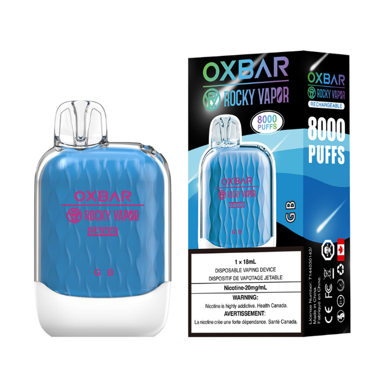 Oxbar X Rocky Vapor G8000 Rechargeable Disposable